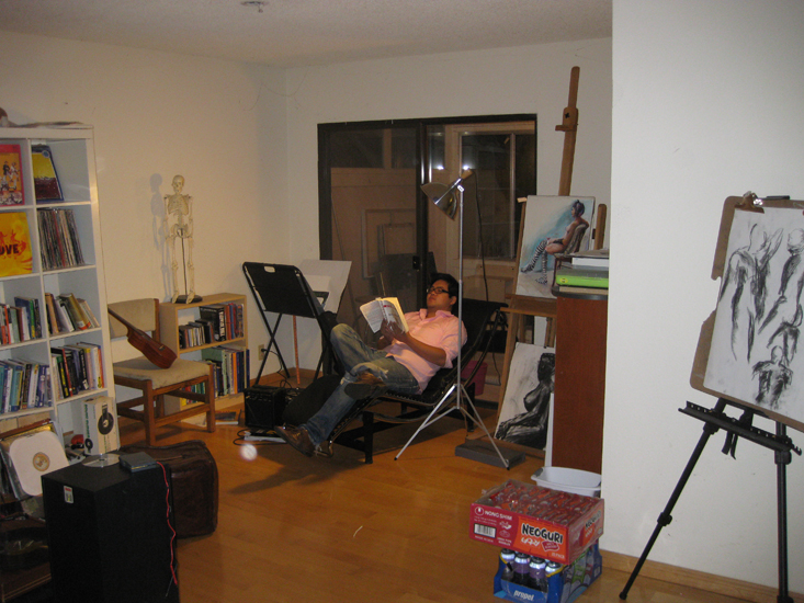 joe hou in his den